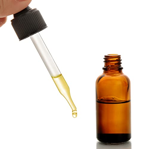 4 Pack, 1 oz Thick Dark Amber Glass Dropper Bottles with 1 Funnels & 4 Labels - 30ml Tincture Bottles with Eye Dropper - Leakproof Essential Oils Bottle - Storage and Travel for Beauty or Health - style: Blank Dropper
