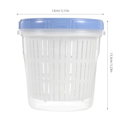 BESPORTBLE Pickle Jar with Strainer Insert 1250ml Sealed Kimchi Fermenting Crock Food Storage Container Airtight Lid for Vegetable and Olive Pickling