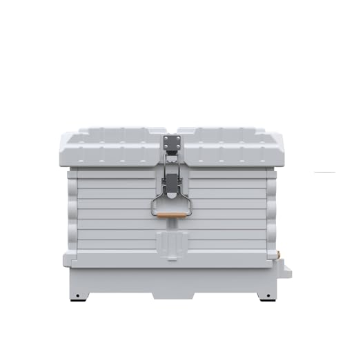 Apimaye Insulated 7 Frame Langstroth Nucleus Assembled Bee Hive Set (White Hive with No Frames) - style: White Hive with No Frames