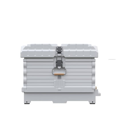 Apimaye Insulated 7 Frame Langstroth Nucleus Assembled Bee Hive Set (White Hive with No Frames) - style: White Hive with No Frames