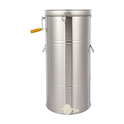 2 Frame Honey Extractor, Stainless Steel Manual Beekeeping Extraction, Honeycomb Drum Spinner, Apiary Centrifuge Equipment, Beekeeping Equipment