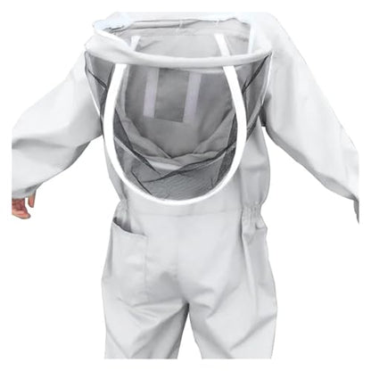 Beekeeping Clothes Full Body Beekeeping Clothing Beekeepers Bee Protection Beekeeping Suit Safty Veil Hat Dress(XL) - size: X-Large