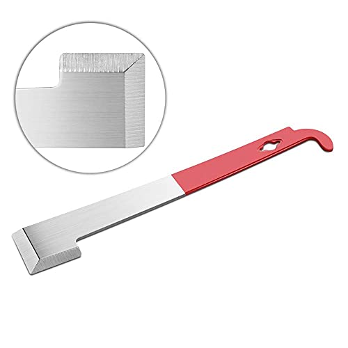 Flexzion 10.5" Stainless Steel J-Hook and 16" Hive Brush with Natural Pig Bristles & Wooden Handle, Hive Frame Lifter Wax Scraper Beekeeping Cleaning Tool Equipment for Beekeepers and Bee Keeper