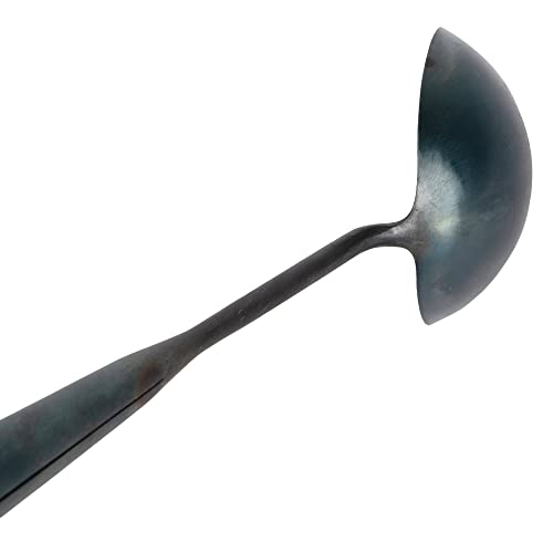 ZhenSanHuan Traditional HandMade Iron Wok Ladle Long utensil Ladle 32CM - size: 32CM/12.6'', style: Ladle