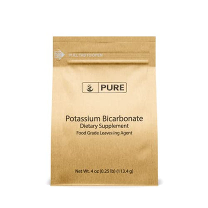 Pure Original Ingredients Epsom Salt, Calcium Chloride, and Potassium Bicarbonate Bundle, (4 oz), Food Grade, Fine Powder