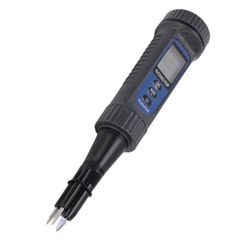 Asixxsix pH Meter, 4 in 1 Digital pH EC TDS Temp Meter with Penetration Type Electrode for Sourdough Fermentation, Cheese, Meat, Cosmetics, Soil