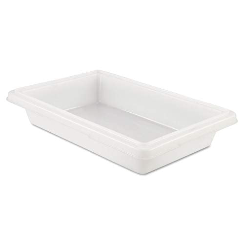 Rubbermaid Commercial Products Food Storage Box, 2 Gallon Capacity, White, for Restaurant/Kitchen/Cafeteria - color: White, size: 2 Gal, style: Container