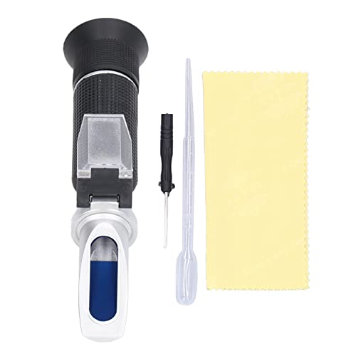 Refractometer for Beer and Wine Brewing Portable Sugar Refractometer with ATC, Brix Measurement Tool for Homebrewing, Winemaking, and Fermentation