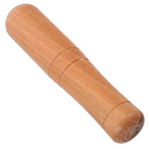 Zerodeko Ergonomic Wooden Garlic Grinding Rod for Mason Jars Sauerkraut Pounder Lightweight Pestle for Manual Spice Crushing and Food Grinding Random Color
