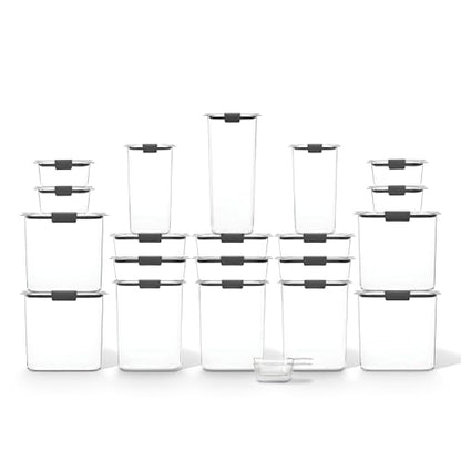 Rubbermaid Brilliance BPA-Free Airtight Food Storage Containers with Lids Set of 20 with Scoops Perfect for Kitchen and Pantry Organization - size: Assorted Sizes (40-Piece)