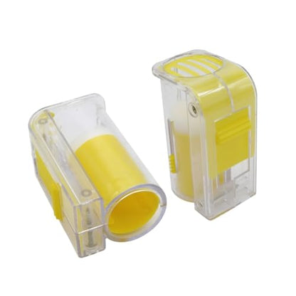 8Pc Queen Bee Marking Bottle Plastic Mark Cage One Hand Hold Catcher with Soft Plunger Plush Beekeeping Supplies | Transparent - Blue - color: Transparent - Blue