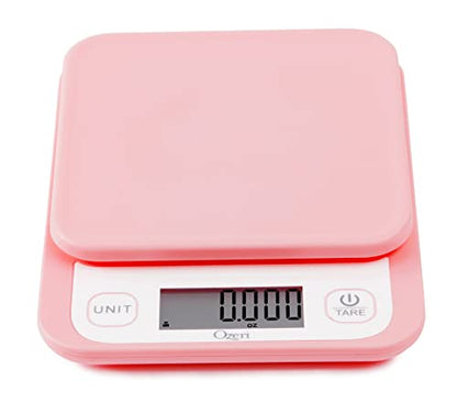 Ozeri Garden and Kitchen Scale II, with 0.1 g (0.005 oz) 420® Variable Graduation Technology® - color: Crystal Rose