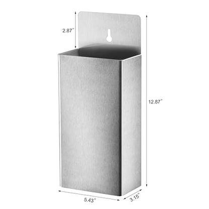 New Star Foodservice 13 Inch Stainless Steel Bottle Cap Catcher, 18/8 Wall Mount Beer Cap Holder for Bars, Restaurants, Breweries, and Home Bars