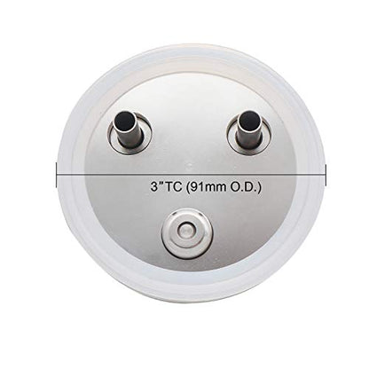 3"Tri Clamp Fermenters ball lock post Convert Lid with Gas Post Beer Post PRV,Fermentasaurus Pressure,Homebrew Kegging fermentation Equipment