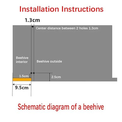Plastic Beehive Feed Trough Beekeep Feeder Feeding Inside Honey Sugar Water for Bee Keeper Tool
