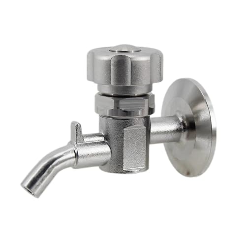 1.5"TC Sample Valve 304 Stainless Steel Sanitary Clamp Brewing Sample Valve Homebrew Conical Fermenter(B) - color: B