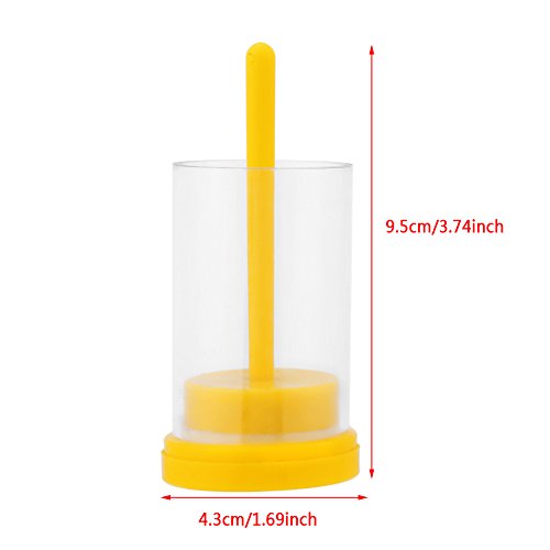 Queen Bee Marker Queen Marking Tube with Soft Plunger Beekeeping Tool Kit Cage Bottle