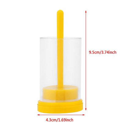Queen Bee Marker Queen Marking Tube with Soft Plunger Beekeeping Tool Kit Cage Bottle