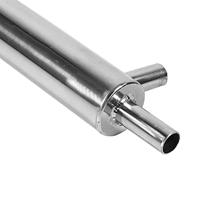 Fdit Cooler Distiller Condenser, 304 Stainless Steel External Cooling Pipe Tube for Home Brewery