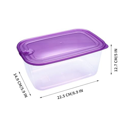 KIGI Large Plastic Food Containers with Snap-on Lids, BPA-Free, Stackable, Reusable, for Kitchen Pantry & Fridge Organization, Microwave, Dishwasher & Freezer Safe Food Storage (8.3 Cup 6-PACK) - size: 8.3 Cup | 67 OZ