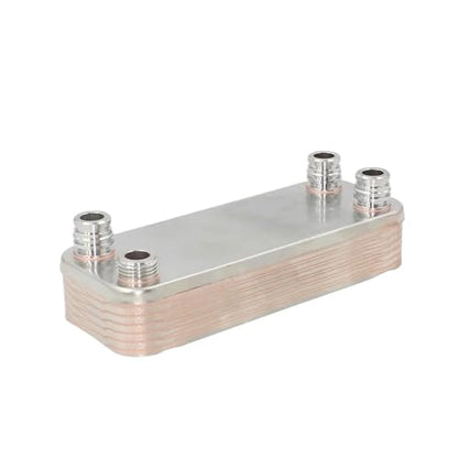 12 Plate Heat Exchanger Beer Wort Chiller Cooler Stainless Steel for Homebrew Cooling