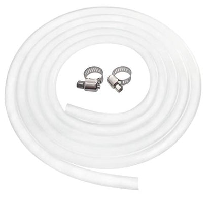 Home Brewing and Winemaking Silicone Tubing, 1/2 inch ID x 3/4 inch OD, 1/8 inch Wall - 10 ft, High Temp Food Grade Tube, Flexible Hose Pipe with Stainless Worm Gear Hose Clamps - color: 13mm x 19mm (1/2"ID x 3/4"OD)