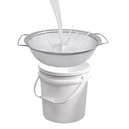 Fine Mesh Paint Strainer, 60 Mesh Stainless Steel Paint Filter, Filter Impurities and Protect The Airless Sprayer, Paint Bucket Filter Tool Fits 5-Gallon Paint Bucket, Easy to Clean