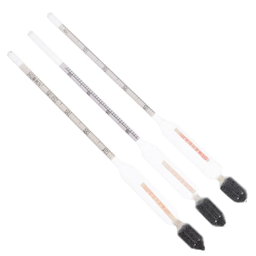 ULTECHNOVO 6pcs Sugar Hydrometer for Accurate Measurement of Liquid Sugar Content and Juice Triple Scale Gauge for Home Brewing Syrup Making and More