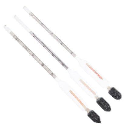ULTECHNOVO 6pcs Sugar Hydrometer for Accurate Measurement of Liquid Sugar Content and Juice Triple Scale Gauge for Home Brewing Syrup Making and More