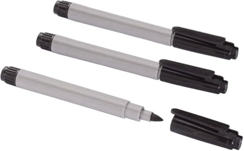 Cadie Permanent Freezer Marker Set of 3 – Waterproof Fast-Drying Black Fine Bullet Tip Ink Pens for Food Labeling, Fridge & Freezer Storage, Lab & Kitchen Use, & General Organization - style: 3 Pack