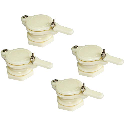 WEICHUAN 4PCS Honey Gate Valve Honey Tap for Extractor | ABS Plastic Honey Gates for Honey Extraction Equipment Beekeeping Tool