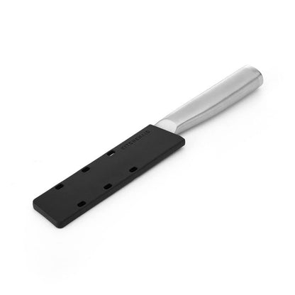 KitchenAid Gourmet Forged Stainless Steel Fine-Edge Paring Knife with Custom-Fit Blade Cover, 3.5-inch, Sharp Kitchen Knife, Japanese Stainless Steel Blade, Black - style: 3.5-Inch Serrated Paring Knife