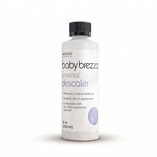 Baby Brezza Descaler 8 oz. Made in USA. Universal Descaling Solution for Baby Brezza and other baby appliances. Removes mineral build-up and extends your machine’s lifespan - size: 8 Fl Oz (Pack of 1)
