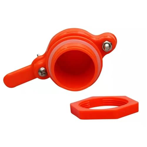 Honey Valve 6pcs Bee Honey Tap Gate Valve Reusable Beekeeping Pump Extractor Bottling Nylon Flow Port Beekeeping Equipment Hive Tools For Extractor Bottling Pail Containers(Orange) - color: Orange