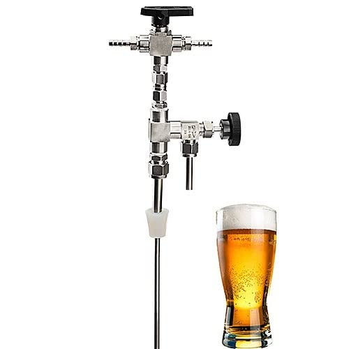 Hand Held Bottle Filler,Homebrew Beer Gun, Stainless Steel Food Grade Bottling Wand For Beer, Wine, Beer Brewing Tool,