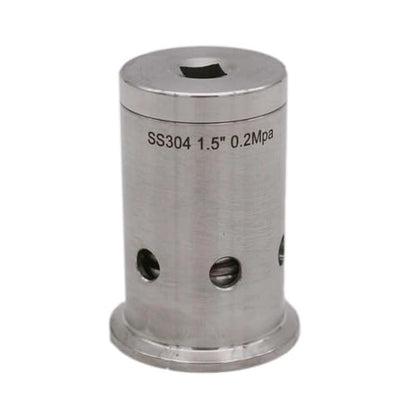 Home Brewing 1.5" Tri Clover(50.5mm) Pressure Release Valve/Vacuum Breaker 0.1/0.2 MPa 304 Stainless Steel Beer Conical Fermenter Parts Brewing Accessories(0.2 Mpa) - color: 0.2 Mpa