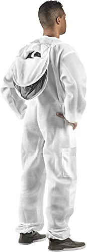 Bees & Co U83 Ultralight Beekeeper Suit with Round Veil - size: Large