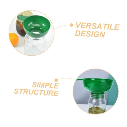 LABRIMP Wide Mouth Funnel Set 2 Pcs Plastic Kitchen Funnel for Filling Jars Bottles Jam Oil Wine Liquid Transfer Tool for Home Cooking Canning Seasoning 6.41 X 4.76 X 2.99 in
