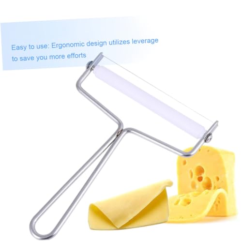 Alipis 2Pcs Stainless Steel Cheese Slicer Wire Cutter Efficient Butter Scraper Multi-Purpose Kitchen Tool for Cheese and Cream Preparation