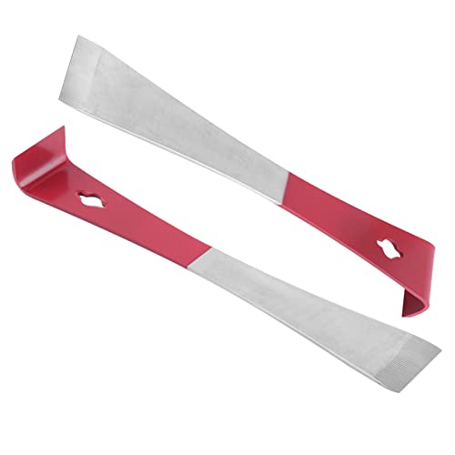 2PCS Stainless Steel Hive Scraper Tools, Flat Bar Pry Bar Beekeeping Tools Beekeeping Supplies Pry Trim Equipment