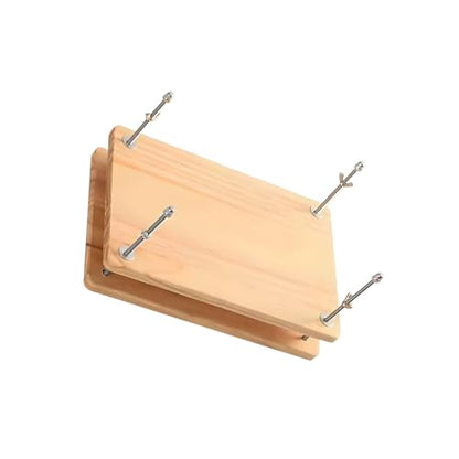 Professional Wooden Book Press with Steel Bolts for Binding and Restoration Cheese Press