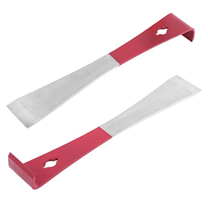 Brrnoo Stainless Steel Beekeeping Tool Hook, J Hook, Pry Bar for Beekeepers, Trim Equipment for Honeycomb Extraction, Metal Hive Tool, 2 Pack