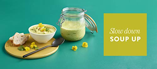 Le Parfait Super Jar 750mL (24oz) French Glass Preserving Jar w/Airtight Rubber Seal & Wire Bail Closure - BPA-Free Canning Jar for Pickles, Fruit, Sauce & Food Storage - Made in France Since 1930 4PK - color: 24oz (Set/4)