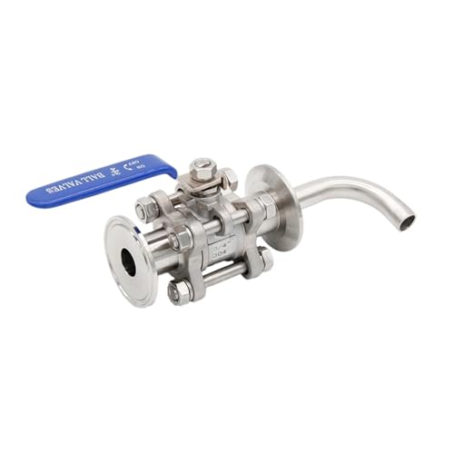 1/1.5"TC Ball Valve & Racking Arm Stainless Steel 304 50.5mm OD Homebrew Kettle/Conical Fermenter Parts joyful