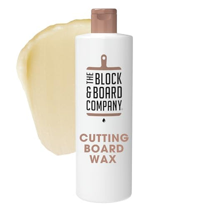 Specialist Cutting Board Wax by the Block & Board Company | Food Grade Finishing Wax for Wood, & Butcher Block, Countertop and Utensils | Preserves Wood | Food Grade Cleaning Solution | 8.5oz/250ml - size: Wax