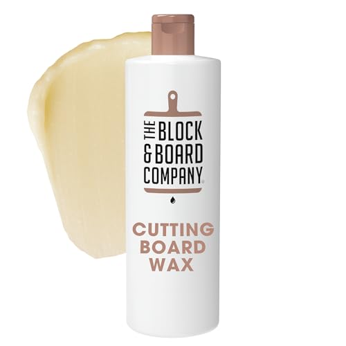 Specialist Cutting Board Wax by the Block & Board Company | Food Grade Finishing Wax for Wood, & Butcher Block, Countertop and Utensils | Preserves Wood | Food Grade Cleaning Solution | 8.5oz/250ml - size: Wax
