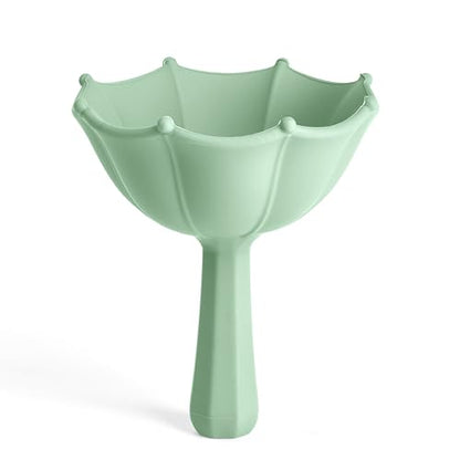 Mushroom Umbrella Funnel, for Filling Bottles or Containers Red Wine, Juice, Milk, Beverages, Silicone Collapsible ，New Year Christmas Birthday Gifts Creative and Practical Gifts(Green)