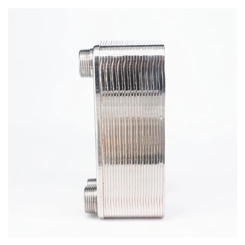 Heat Exchanger, 24 Plates Heat Exchanger Beer Wort Chiller Cooler Stainless Steel for Homebrew Beer