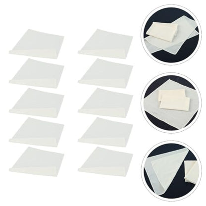 VOSAREA 10pcs White Cotton Cheesecloth for Straining and Cooking, Reusable Multipurpose Cheese Cloths 20x20 Inches, Professional Household Straining Cloths for Butter, Fruit, and Nut Milk