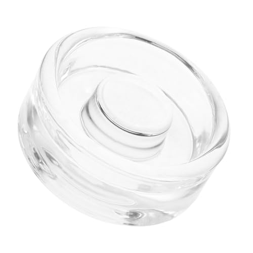 Healifty Wide Mouth Fermentation Glass Weight Heavy Stone for Home Canning 1 Piece for Pickling Vegetables and Fermenting Reusable Compatible Mason Jars